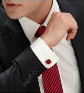 A Dark Suit with a Crisp White Custom Dress Shirt Commands Authority 